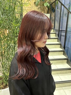 ゼスト 吉祥寺店(ZEST) ブリーチなしで暖色カラー！ワインレッド/吉祥寺/石橋