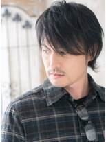 モッズヘア メン 南越谷南口店(mod's hair men)&nbsp;ラフな動きで大人ノンジアミンカラー無造作ウルフヘアW南越谷