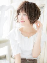 モッズ ヘア 福岡姪浜店(mod's hair) mod's姪浜/ステップボーンカット小顔外ハネマッシュボブパーマh