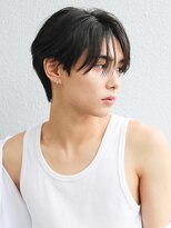 韓国短髪ツーブロック束感モテる黒髪シークレットパーマ流行