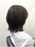 外ハネミディ/30代/40代/50代/ハイトーン