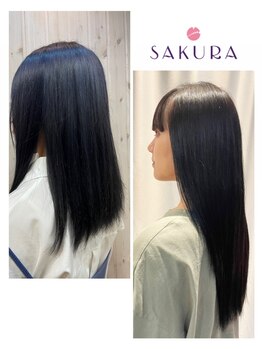 サクラ(SAKURA)の写真/乾燥の時期のお手入れを楽にできるのが嬉しい♪思わず触れたくなるようなサラサラな髪に＊