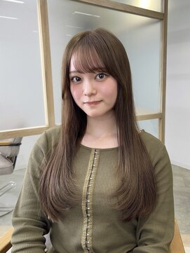 トッカ ヘアアンドトリートメント 大宮店(tocca) 《ayaka》ブリーチなしオリーブベージュ×フロントレイヤー