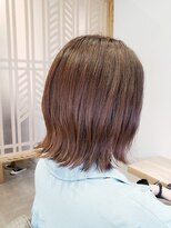 ミリ 国分寺(Mili)&nbsp;グレイカラーマットブラウン&外ハネスタイル