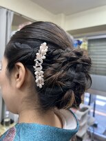 サロンド ジェー(サロンドJ)&nbsp;訪問着と二重太鼓にアップヘアセット