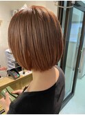 まるみボブ ショートボブ ワイドバングショートボブ 長崎浜の町