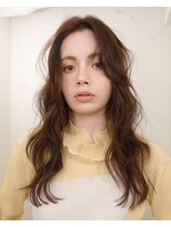 ブリーチなしダブルカラー透明感ハニーオリーブブラウンカラー