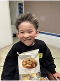 キッズ×スパイキーショート×メッシュハイライト