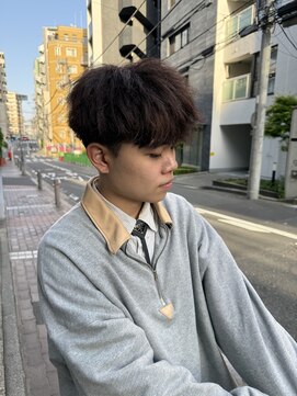 メルシー トータル ブランディング サロン(merci TOTAL BRANDING SALON) 暖色ベージュ×メンズマッシュ