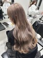 リムレスバイサンク 万代 新潟駅(LIMLESS by cinq) 《王道ブリーチカラー》学生にも人気のミルクティーベージュ＊