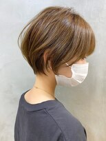 エリマ 武蔵小杉(elima) 武蔵小杉大人ショートボブベージュカラーレイヤーショート30代