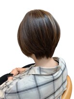 クオリス 上板橋店(QUALIS)&nbsp;秋色艶感ショートボブ◎30代40代前髪あり小顔ひし形
