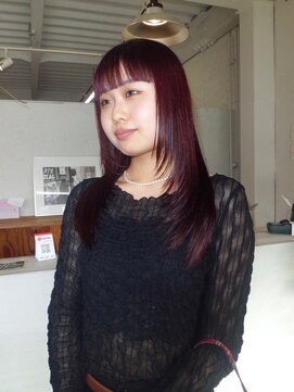 大人可愛い簡単スタイリングひし形シルエット暖色系カラー