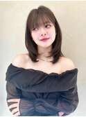 ミディアムレイヤーふんわり柔らかヘア