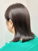 くびレイヤー グレーベージュ 白髪染め 白髪ぼかし 髪質改善
