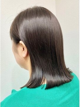 ランプ(Lamp) くびレイヤー グレーベージュ 白髪染め 白髪ぼかし 髪質改善