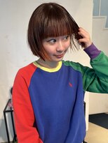 ラパンセノアール(LA PENSEE NOIR) ボブ×デザインカラー