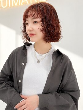 ユイマァル 倉敷(YUIMARL) 倉敷パーマ20代30代40代ボブワインレッドブリーチパーマ