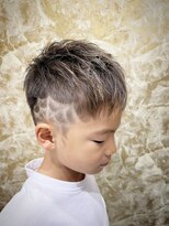 デザイニングヘアードゥ(designing hair Deux) キッズバリアート(蜘蛛の巣) 【キッズヘア/キッズバリアート】
