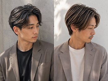 ルシードスタイル ボーグル(LUCIDO STYLE BOGL)の写真/メンズ必見の《お洒落ハイライト＆白髪ぼかし》地毛と綺麗になじむハイライトで洗練ヘアを実現♪お洒落度UP
