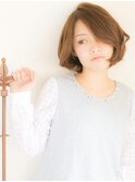 好感度◎自分らしさ◎ゆるふわワンカールボブ