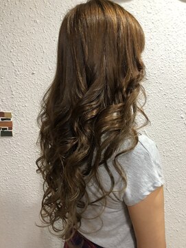 ディー エメ(D-aimer-) ヌケ感ブラウンにシールエクステ　【カラー・エクステ】