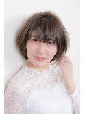 柔らか質感の小顔ボブ