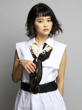 ヘアーカッティングガーデン ジャック モアザン 近鉄奈良店 ボブ/イヤリングカラー[奈良/大和西大寺駅/白髪ぼかし]