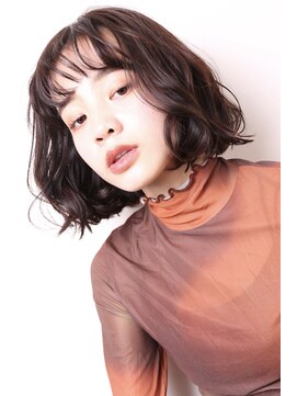 ヨファ ヘアー 芦屋店(YOFA hair) イメチェンフェミニンモードふんわりカールショコラアッシュ0203