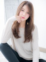 アルバハナレ 横浜(αlba HANARE)&nbsp;関内/髪質改善/パールミルクティー☆フェミニンレイヤーロングg