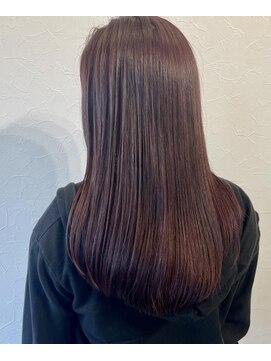 ラテ アトリエ(latte atelier) 大人可愛い/艶髪ピンクベージュ　ナチュラルストレート