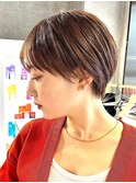 30代40代大人女性/前髪ありショートボブ/ショートヘア/髪質改善