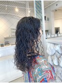 ロング×スパイラルパーマ