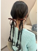 ミラ(Mila)&nbsp;ライブなどに♪ロング☆ツイン三つ編みアレンジ♪