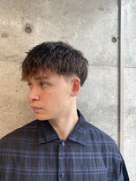 レンゲン(LENGEN)&nbsp;束感刈り上げビジネス七三ツーブロックアップバング１２８６