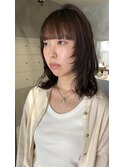 ミディアムくびレイヤー小顔カット艶髪姫カット20代30代40代