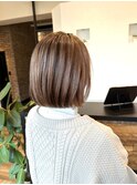 おしゃれ女子のうる艶ボブ×Wカラー ハイライト