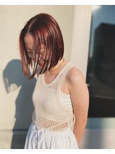 ボブ (Hair salon BOB) オレンジブラウンカラーにボブ