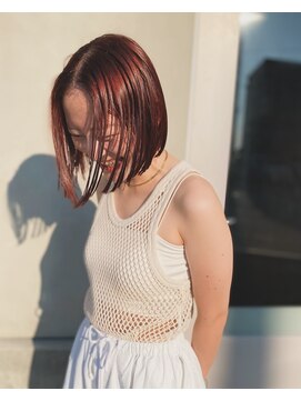 ボブ (Hair salon BOB) オレンジブラウンカラーにボブ