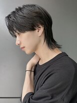 トルネード(TORNADO) ウルフカット メンズウルフ 中性ウルフ センターパート 4S930