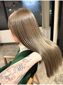 ミルクティーベージュカーキベージュケアブリーチメルティカラー