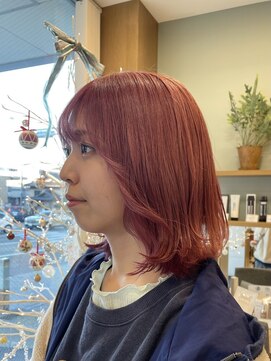 オリジン サロン(THE ORIGIN'S SALON) ワンブリーチで出来るピンクカラー