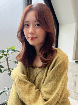 ロンド ボーイ 表参道(Lond BOY) くびれヘア/顔周り/韓国/レイヤーカット/黒髪/ミディアム/表参道