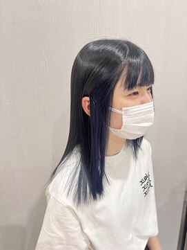 リジョイスヘア エン(REJOICE hair EN) ブルーブラック×ネイビーブルー