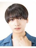 ワックスなしラウンドマッシュシースルーフェザーショートウルフ