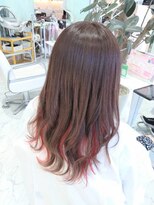 ハーツヘアーズ 五日市店(HEARTS hair's)&nbsp;インナーカラー／ピンク