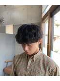 BTSテテ風シャドウパーマ