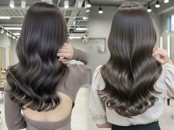 グルグル 秋葉原店(GULGUL)の写真/赤みを抑えながら透明感のある上質な仕上がりで、ワンランク上の大人のカラーを楽しむ[秋葉原駅/髪質改善]