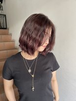 サンク 原宿 表参道(cinq) 顎下ボブヘーゼルグレージュミルクティーカラーインナーカラー