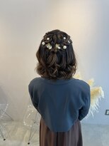 アレンヘアー 梅田店(ALLEN hair)&nbsp;モコモコショートハーフアップ